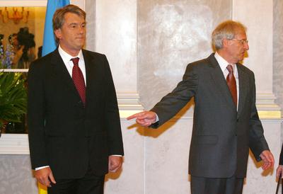 Magyar- ukrán államfői találkozó-stock-foto