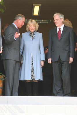 Károly herceg és Camilla Szentendrén-stock-foto