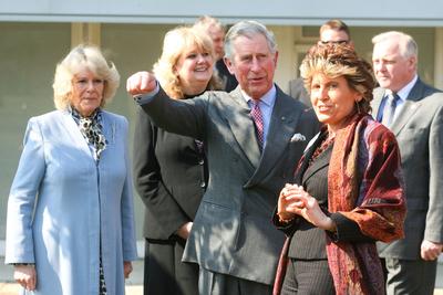 Károly herceg és Camilla Szentendrén-stock-foto