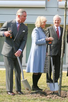 Károly herceg és Camilla Szentendrén-stock-foto
