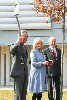 Károly herceg és Camilla Szentendrén-stock-foto