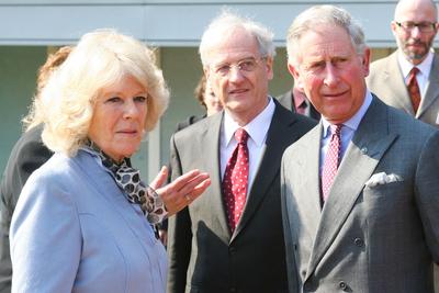 Károly herceg és Camilla Szentendrén-stock-foto