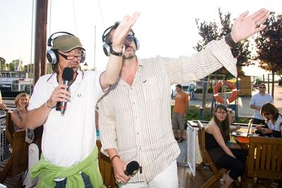 Kékszalag vitorlásverseny-stock-foto