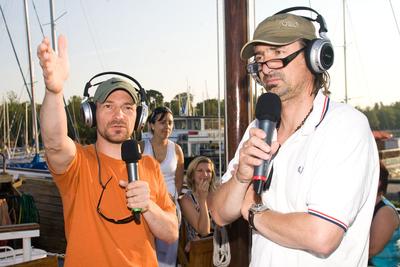 Kékszalag vitorlásverseny-stock-foto