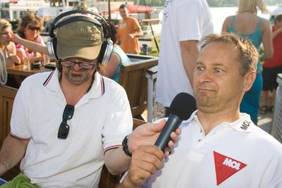 Kékszalag vitorlásverseny-stock-foto