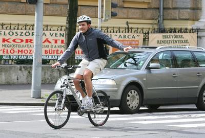 Program a kerékpáros Magyarországért-stock-foto