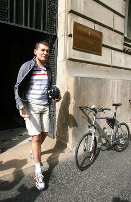 Program a kerékpáros Magyarországért-stock-foto