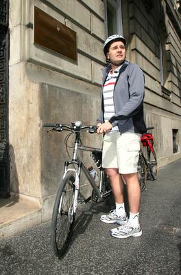 Program a kerékpáros Magyarországért-stock-foto