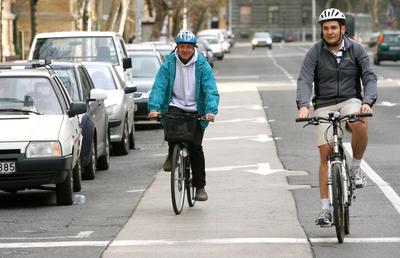 Program a kerékpáros Magyarországért-stock-foto