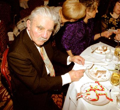 Papp Laci 75 éves-stock-foto