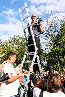 T?ntet?s Hatvanpuszt?n. A k?pen Hadh?zy ?kos.2025.09.27.Fot?:V?r?s Szil?rd-stock-foto