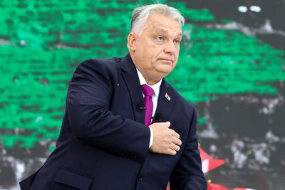 B?kemenet. A k?pen Orb?n Viktor.2025.10.23.Fot?:V?r?s Szil?rd-stock-foto