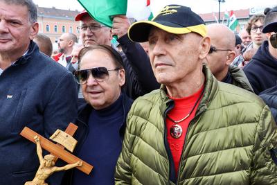 B?kemenet. A k?pen F?sy ?d?m ?s Pataky Attila.2025.10.23.Fot?:V?r?s Szil?rd-stock-foto