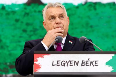 B?kemenet. A k?pen Orb?n Viktor.2025.10.23.Fot?:V?r?s Szil?rd-stock-foto