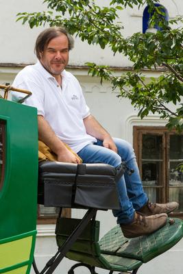 Kossuthkifli c?mmel 6 r?szes filmet forgat az MTVA.A k?pen K?lloy Moln?r P?ter.2013.07.11.Fot?:V?r?s Szil?rd-stock-foto