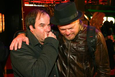 A Szuperbojz c. film d?szbemutat?ja.A k?pen K?lloy Moln?r P?ter ?s Szab? Gy?z?.2009.10.28.Fot?:V?r?s S-stock-foto