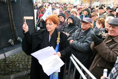 Tüntetés az egészségbiztosítási rendszer átalakítása ellen-stock-foto