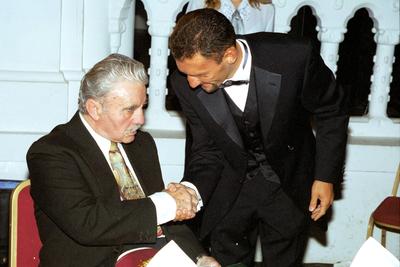 Papp László és Kovács Koko István-stock-foto