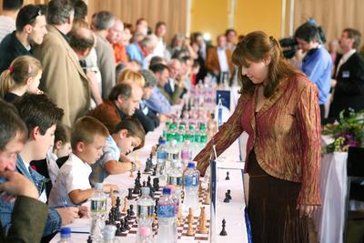 Polgár Sakknap a Művészetek Palotájában-stock-foto