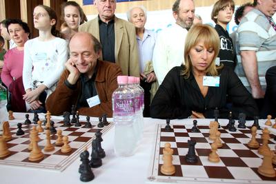 Polgár Sakknap a Művészetek Palotájában-stock-foto