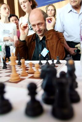 Polgár Sakknap a Művészetek Palotájában-stock-foto