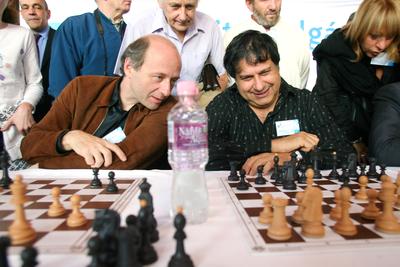 Polgár Sakknap a Művészetek Palotájában-stock-foto