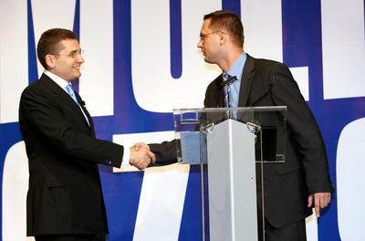 SZDSZ kampányzáró a Marczibányi téren-stock-foto