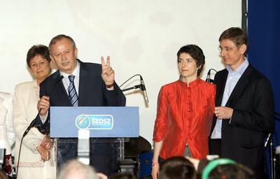 Országyűlési választások első fordulója-stock-foto