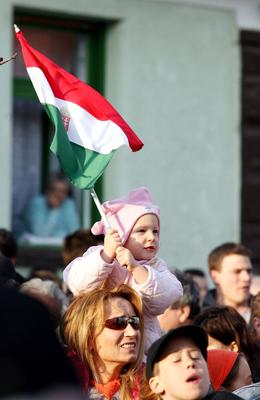 Fidesz gyűlés Budaörsön-stock-foto