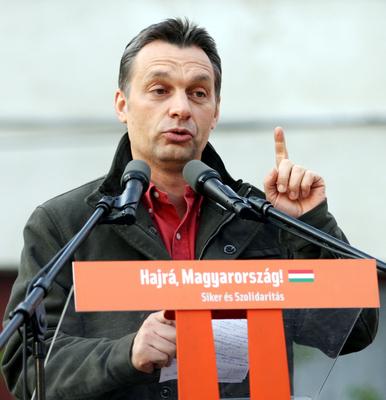 Fidesz gyűlés Budaörsön-stock-foto