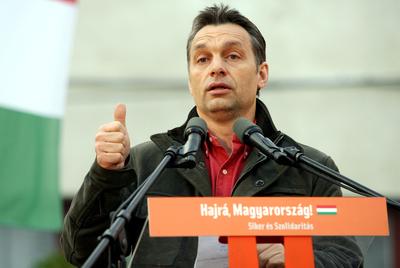 Fidesz gyűlés Budaörsön-stock-foto