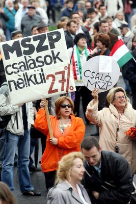 Fidesz nagygyűlés-stock-foto