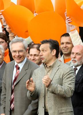 Fidesz nagygyűlés-stock-foto