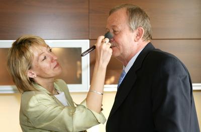 Politikusok a Napkeltében-stock-foto