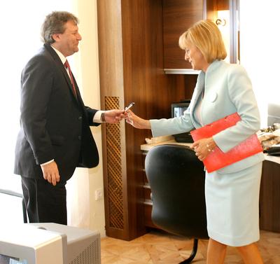 Politikusok a Napkeltében-stock-foto