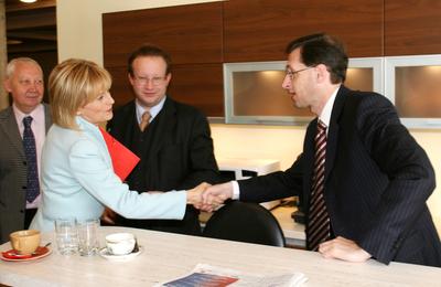 Politikusok a Napkeltében-stock-foto