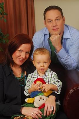 Pachmann Péter és családja-stock-foto
