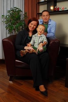 Pachmann Péter és családja-stock-foto