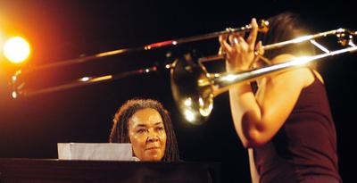 Rhoda Scott koncertje az A38 hajón-stock-foto