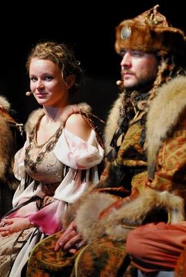 István, a Király az Arénában-stock-foto