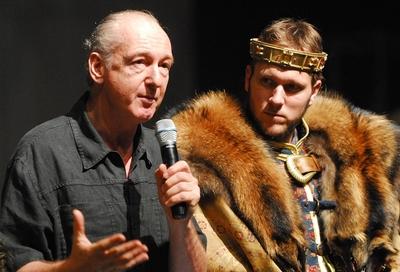 István, a Király az Arénában-stock-foto