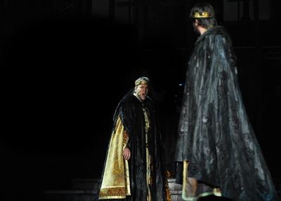 István, a Király az Arénában-stock-foto