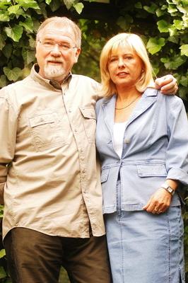 Vágó István és felesége-stock-foto