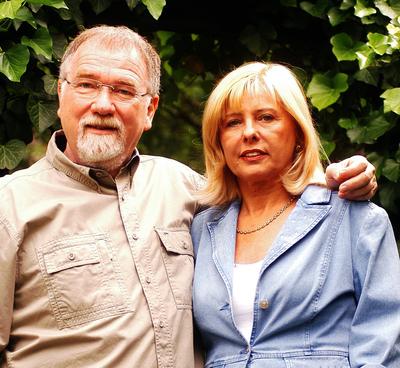 Vágó István és felesége-stock-foto