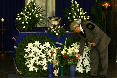 Végső búcsú Albert Györgyitől-stock-foto