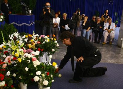 Végső búcsú Albert Györgyitől-stock-foto