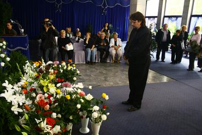 Végső búcsú Albert Györgyitől-stock-foto