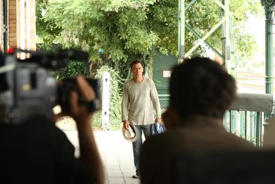 Állomás - A Duna TV saját gyártású sorozata-stock-foto