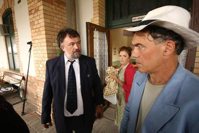 Állomás - A Duna TV saját gyártású sorozata-stock-photo