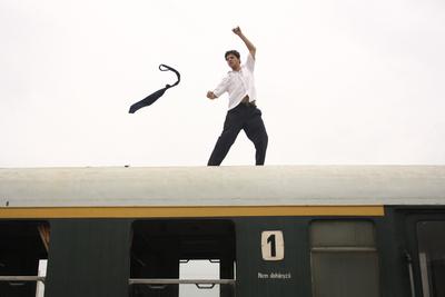 Állomás - A Duna TV saját gyártású sorozata-stock-foto